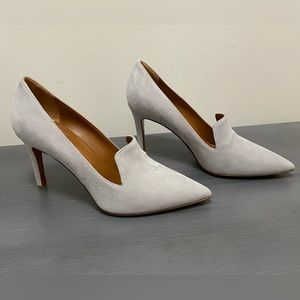 AQUATALIA POINTY TOE GRAY  SUEDE PUMP